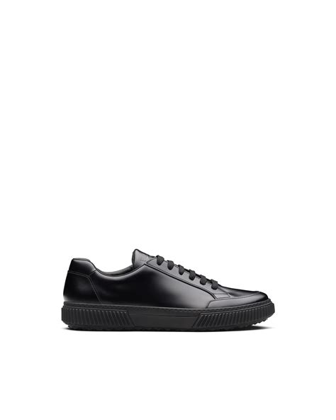 prada stratus|Stratus Brushed Rois Leather Sneakers .